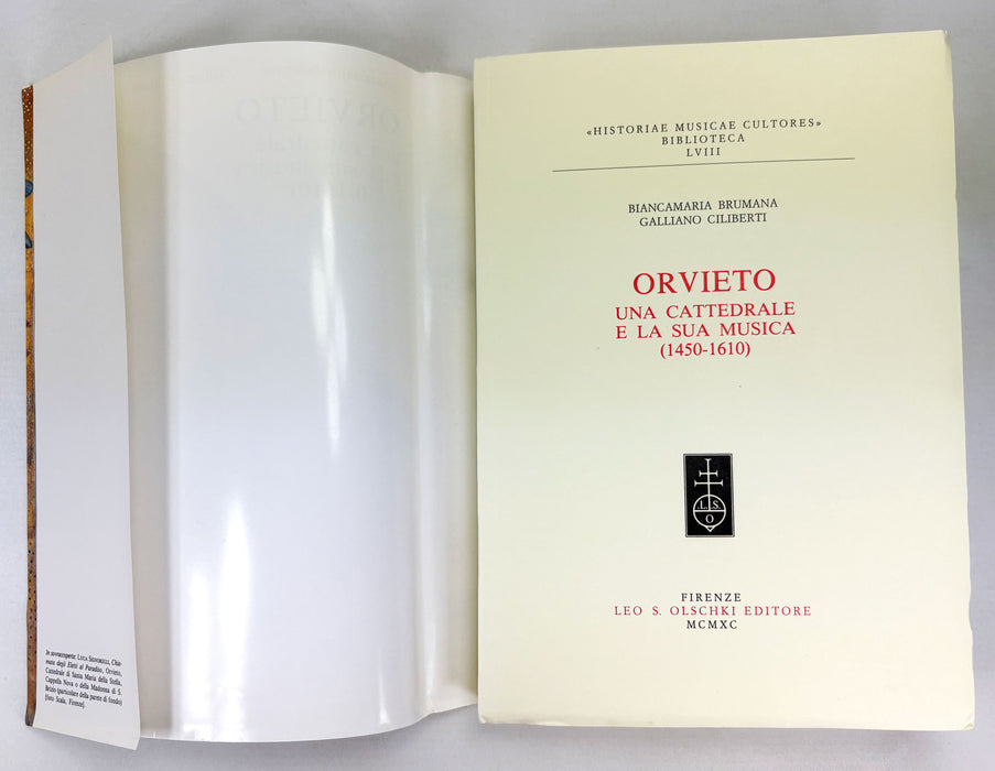Orvieto; Una Cattedrale e la sua musica (1450-1610), B. Brumana & G. Ciliberti, 1990