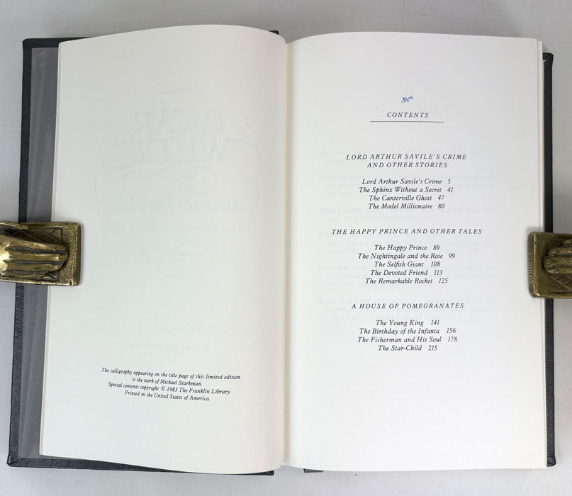 Oscar Wilde; Stories & Fairy Tales. Illustrated by Zevi Blum. Franklin Library, 1982 limited edition