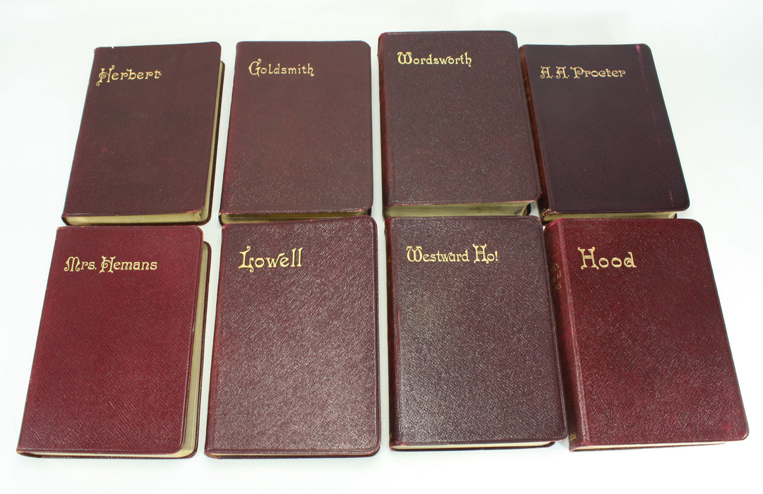 Oxford Edition; Collection of 12 Classic Literature and Poetry Titles with gilt edges, 1904-1916