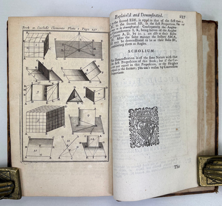 Ozanam's Compleat Course of the Mathematics; Cursus Mathematicus; Or, A Complete Course of the Mathematics, Monsiuer Ozanam, London & Oxford, 1712