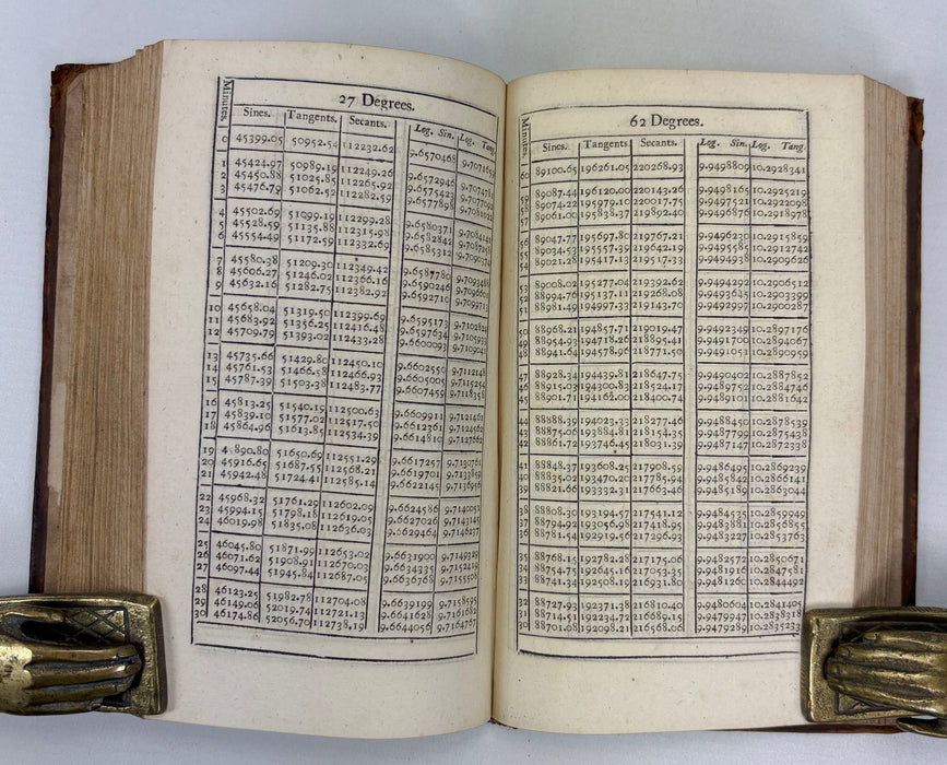 Ozanam's Compleat Course of the Mathematics; Cursus Mathematicus; Or, A Complete Course of the Mathematics, Monsiuer Ozanam, London & Oxford, 1712