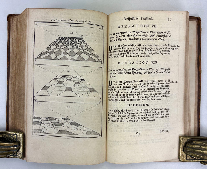Ozanam's Compleat Course of the Mathematics; Cursus Mathematicus; Or, A Complete Course of the Mathematics, Monsiuer Ozanam, London & Oxford, 1712