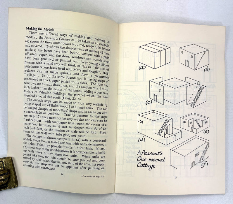 Palestine Models; Make Your Own with Matchboxes, by John Elphinstone-Fyffe, 1963