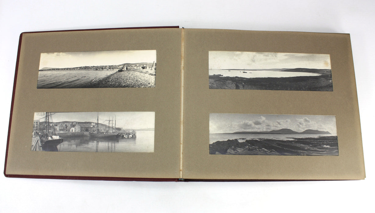 Edwardian Photo Album with 41 unusual Panoramic Photographs, Britain, London, Scotland