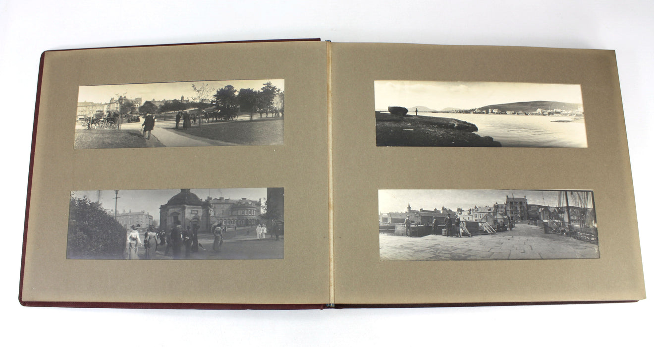 Edwardian Photo Album with 41 unusual Panoramic Photographs, Britain, London, Scotland