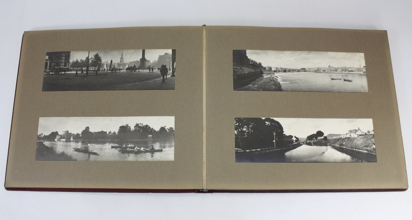 Edwardian Photo Album with 41 unusual Panoramic Photographs, Britain, London, Scotland