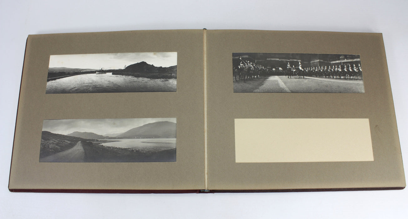 Edwardian Photo Album with 41 unusual Panoramic Photographs, Britain, London, Scotland