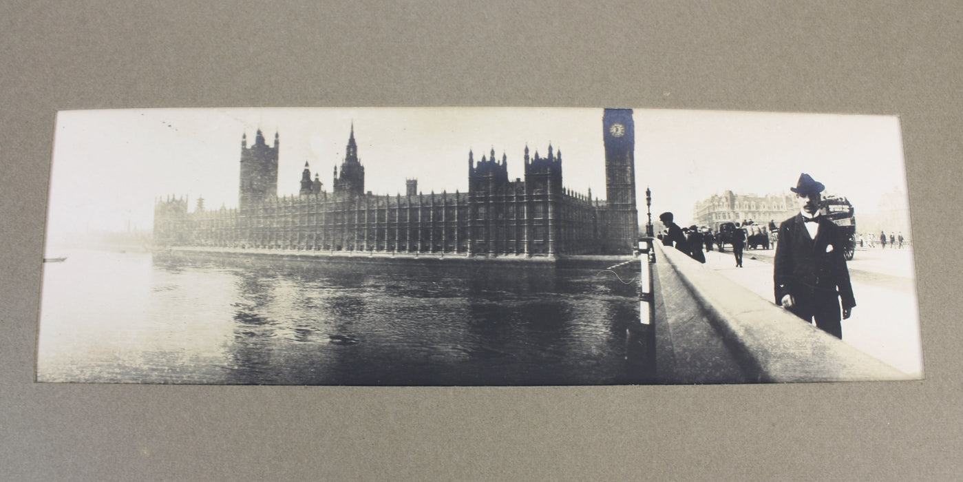 Edwardian Photo Album with 41 unusual Panoramic Photographs, Britain, London, Scotland