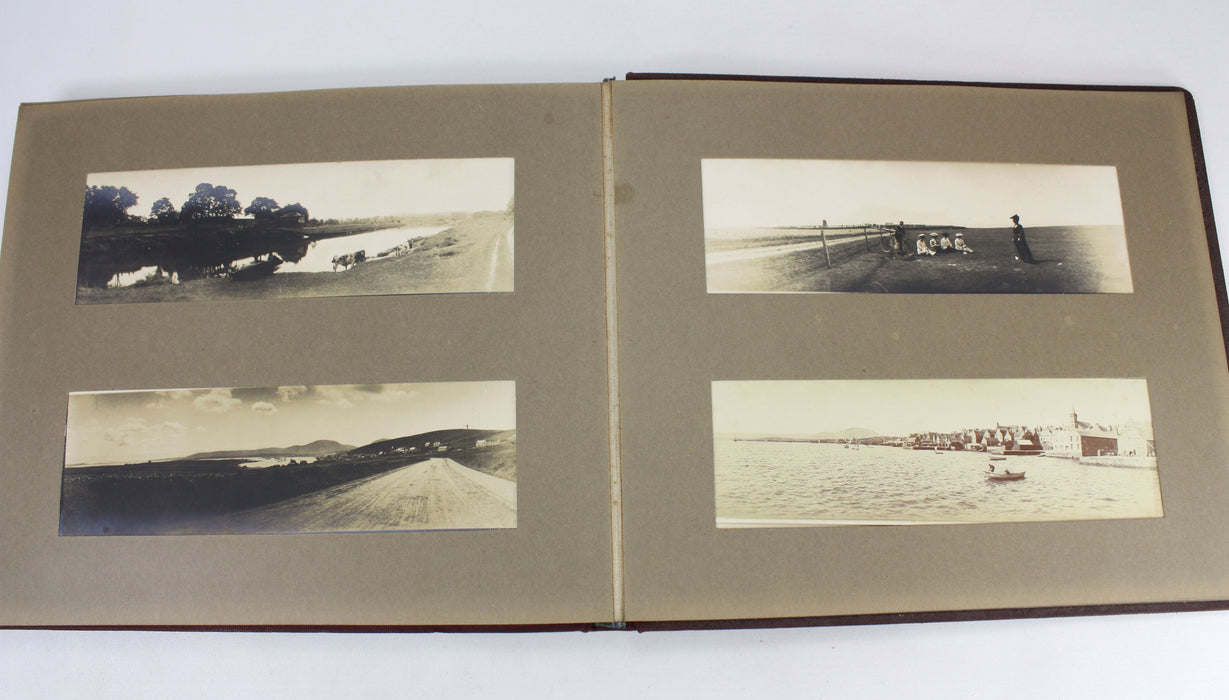 Edwardian Photo Album with 41 unusual Panoramic Photographs, Britain, London, Scotland