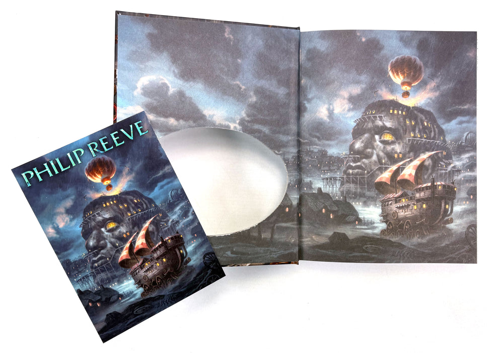 Philip Reeve; Fever Crumb; Signed/remarqued copy of this Mortal Engines novel, with postcard, first printing