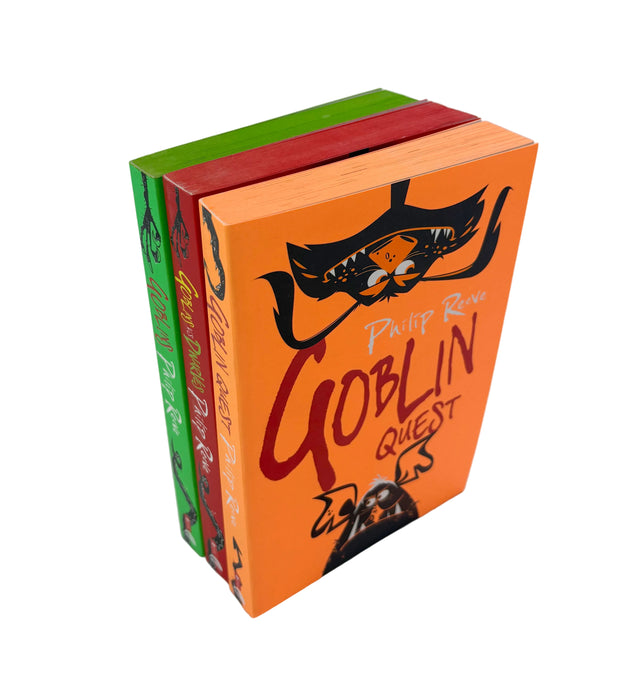 Philip Reeve; Goblins, Goblins vs Dwarves and Goblin Quest, first editions numbered 1/100, signed, illustrated and stamped