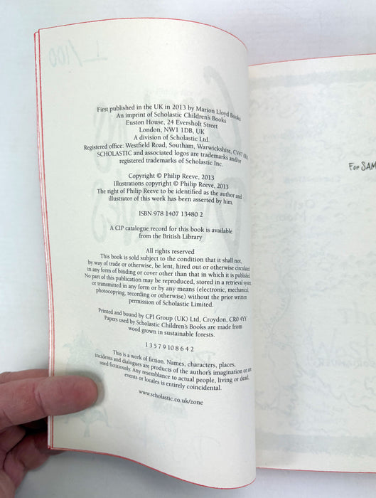 Philip Reeve; Goblins, Goblins vs Dwarves and Goblin Quest, first editions numbered 1/100, signed, illustrated and stamped