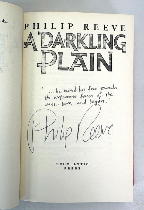 Philip Reeve; Mortal Engines; Complete set of 1st editions of the novels - all signed and lined by the author, 2001-2006