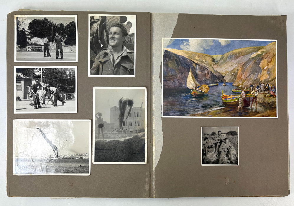 Photo album from Royal Air Force Photographic Section at Luqa, Malta, c. 1942-43, World War II