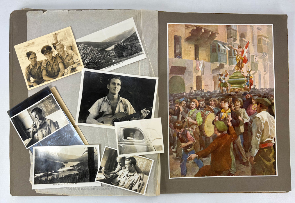 Photo album from Royal Air Force Photographic Section at Luqa, Malta, c. 1942-43, World War II