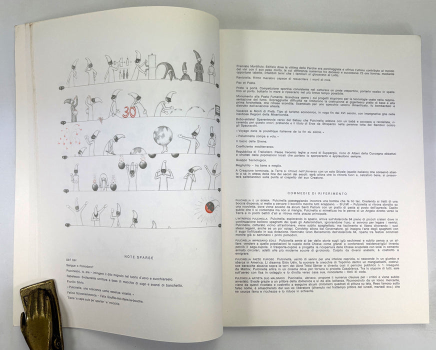 Piccola Pulcinellopedia, Suite, by Luigi Serafini, Longanesi & C, Milano, 1984 first edition