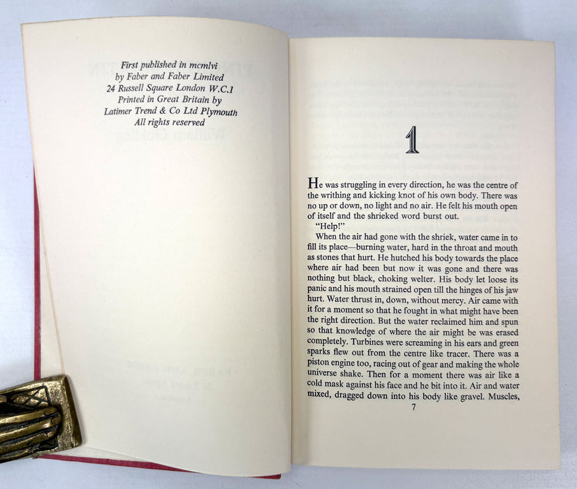 Pincher Martin, by William Golding, Faber and Faber, 1956