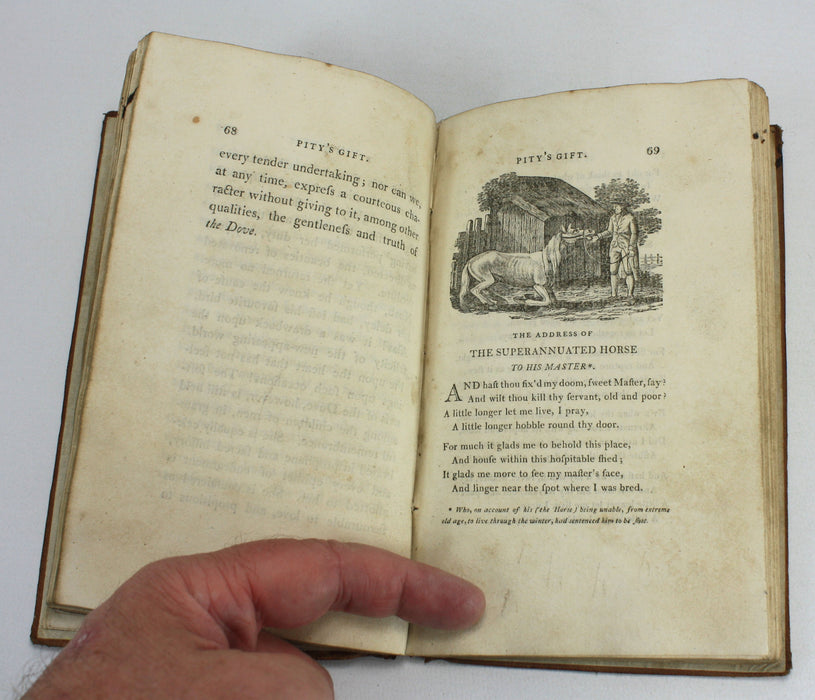 Pity's Gift; A Collection of Interesting Tales, to Excite the Compassion of Youth for the Animal Creation, from the Writings of Mr. Pratt. Selected by a Lady, 1798.