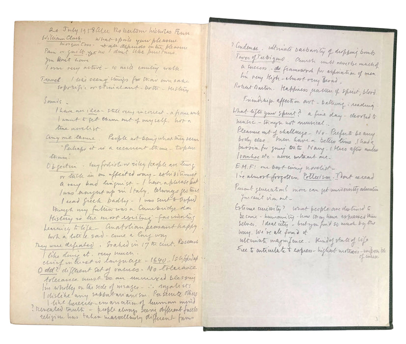 Pleasure of Ruins, first edition 1953, by Rose Macaulay. With interesting ephemera including  her autograph correspondence to Roger Senhouse, Publisher, with 2 manuscript pages by him, & William St Clair provenance