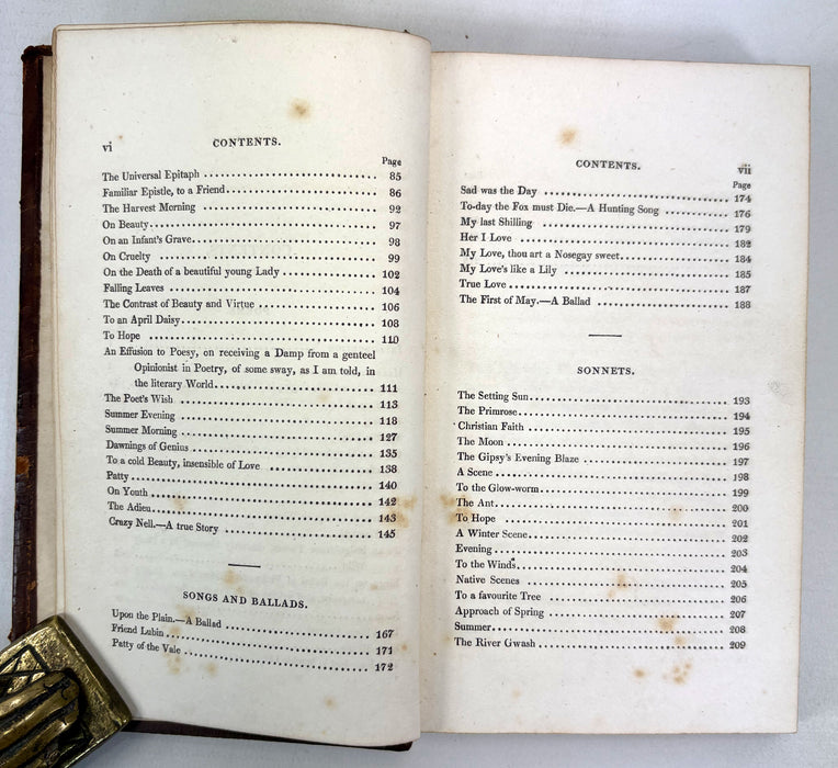 Poems Descriptive of Rural Life and Scenery, by John Clare, Taylor and Hessey, 1820