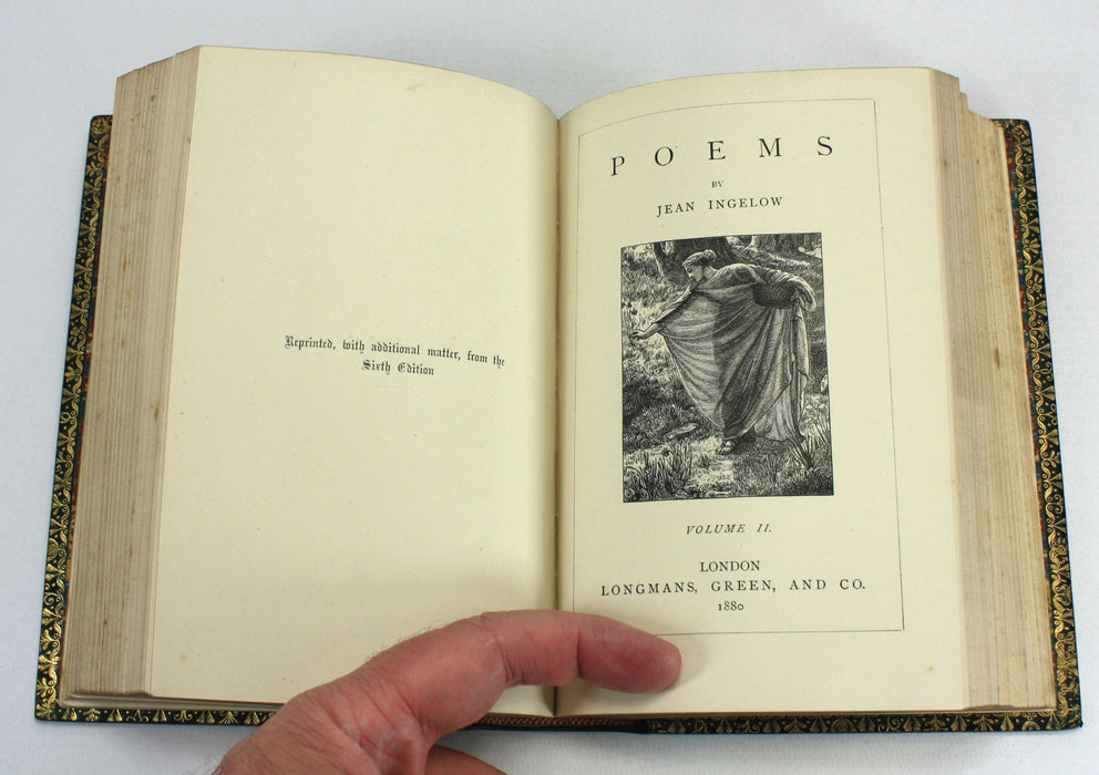 Poems by Jean Ingelow, 2 Volumes bound as one, 1880