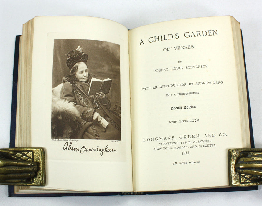 Poems by Robert Louis Stevenson, including Underwoods, Ballads, Songs of Travel, 1918 & A Child's Garden of Verses, 1914. Bickers Binding.