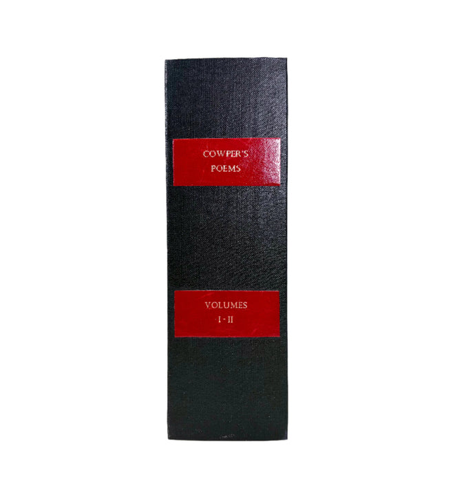 Poems by William Cowper, of the Inner Temple, Esq.; In Two Volumes, J. Johnson, 1808, In Clamshell Box