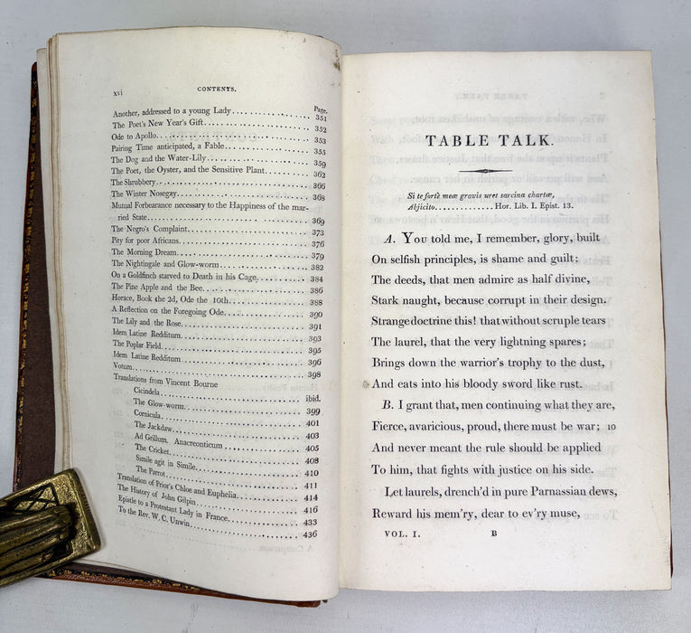 Poems by William Cowper, of the Inner Temple, Esq.; In Two Volumes, J. Johnson, 1808, In Clamshell Box