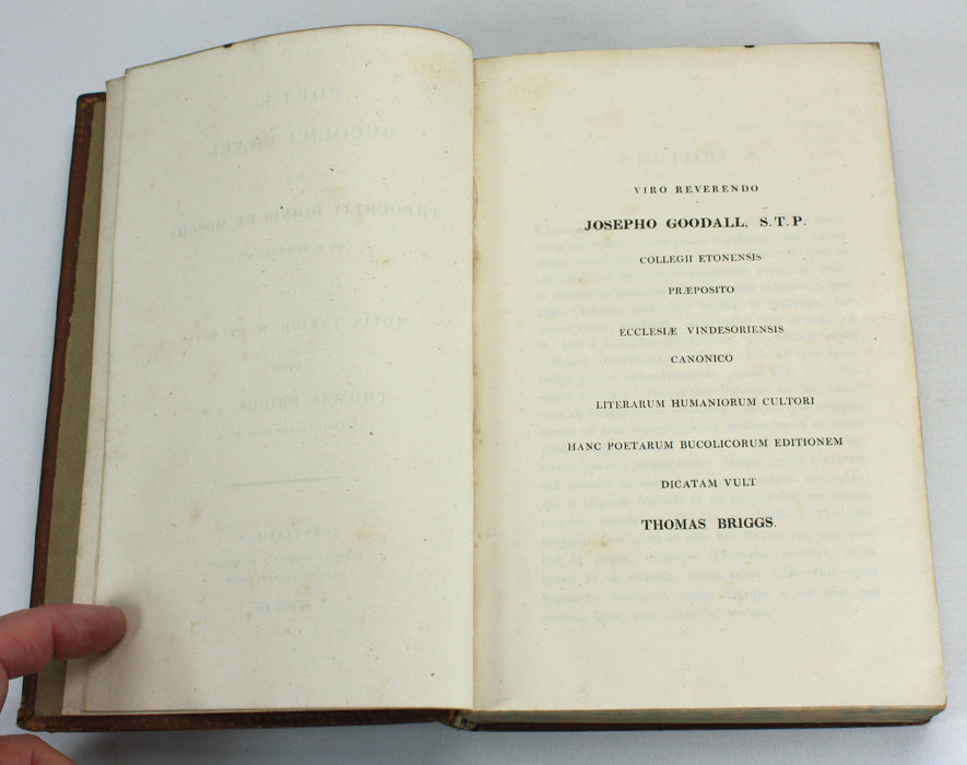 Poetae Bucolici Graeci sive Theocriti Bionis et Moschi, Thomas Briggs, 1821