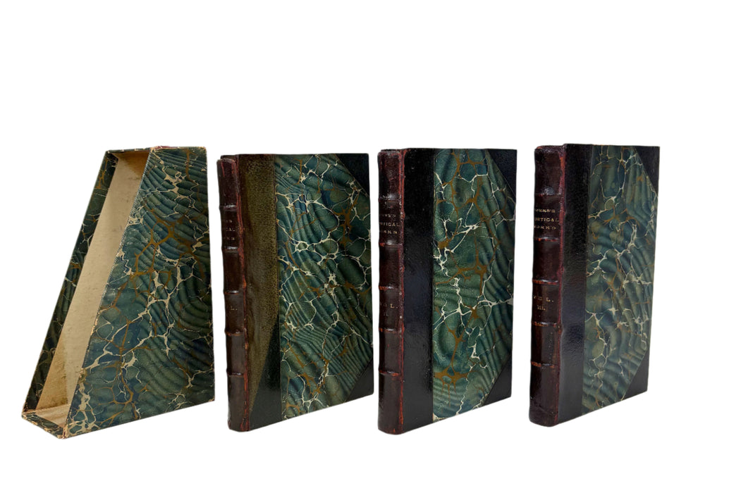 Poetical Works of Robert Burns, Published by Walter Scott, 3 Volume prize presentation set