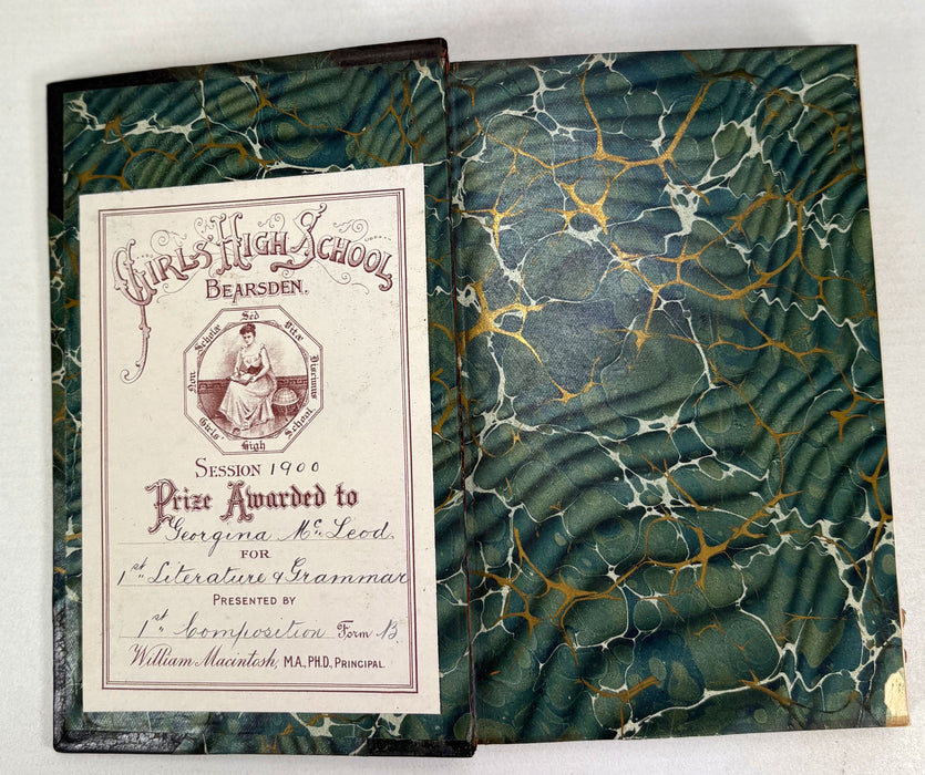 Poetical Works of Robert Burns, Published by Walter Scott, 3 Volume prize presentation set