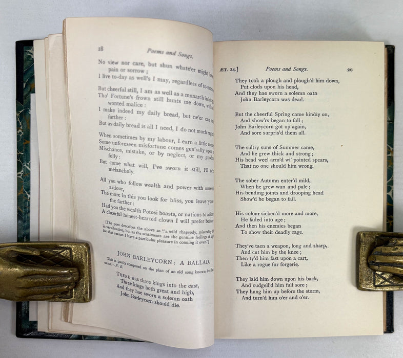 Poetical Works of Robert Burns, Published by Walter Scott, 3 Volume prize presentation set
