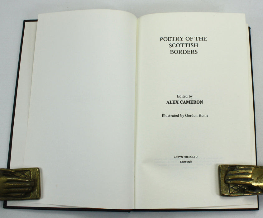 Poetry of the Scottish Borders, Edited by Alex Cameron, signed copy, Albyn Press, 1979
