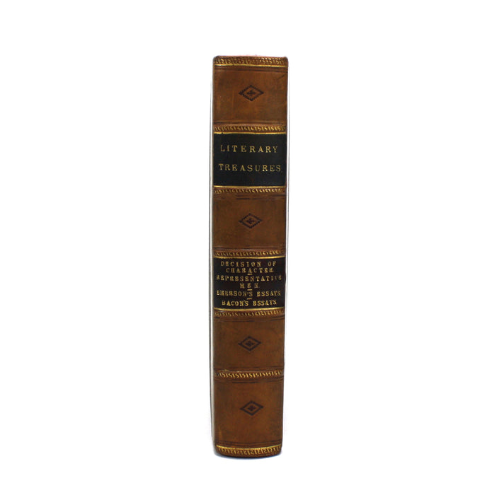Popular Library of Literary Treasures; Decision of Character, Representative Men and English Traits, Essays on Love, Friendship, Heroism, Character, and Essays Civil and Moral