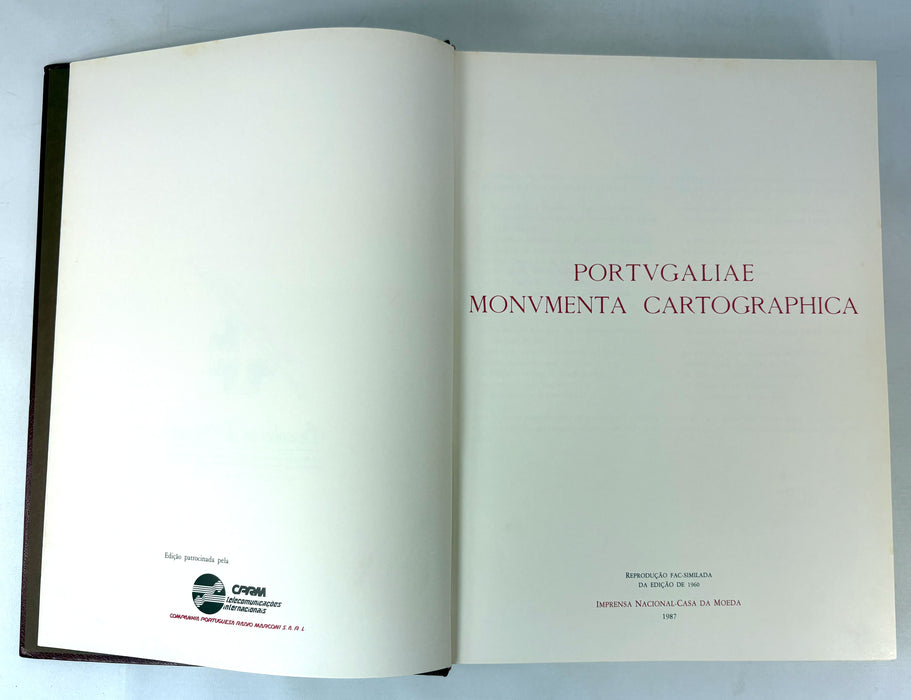 Portugaliae Monumenta Cartographica. By Armando Cortesão and Avelino Teixeira da Mota, 1987 - Portuguese maps from 1470-1620