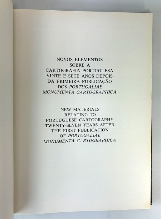 Portugaliae Monumenta Cartographica. By Armando Cortesão and Avelino Teixeira da Mota, 1987 - Portuguese maps from 1470-1620