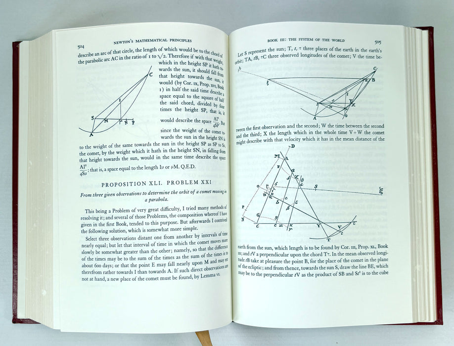 Principia Mathematica; Sir Isaac Newton's Mathematical Principles of Natural Philosophy and His System of the World; Motte's English Translation. Easton Press Collector's Edition, 2000