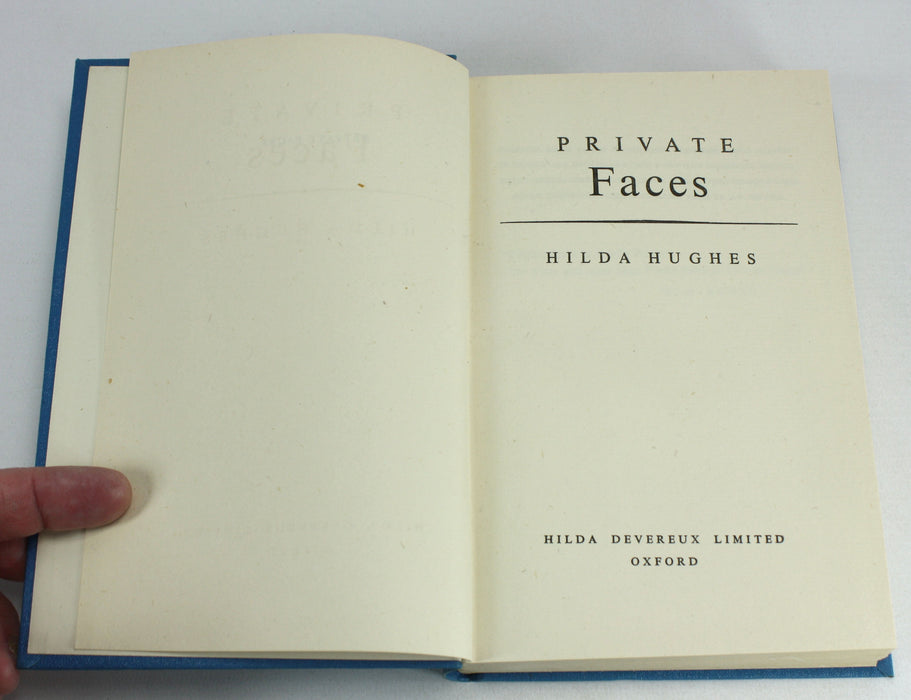 Private Faces, by Hilda Hughes, 1st edition, 1948