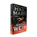 Book cover of 'Project Hail Mary' by Andy Weir on a white background