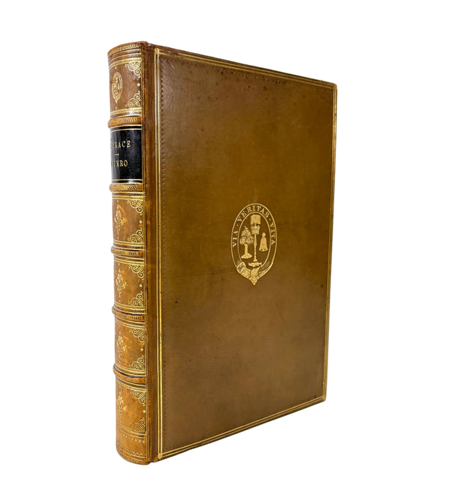 Q. Horatii Flacci Opera Illustrated from Antique Gems by C.W. King, Text by H.A.J. Munro, 1869. Prize binding attested by G. G. Ramsay