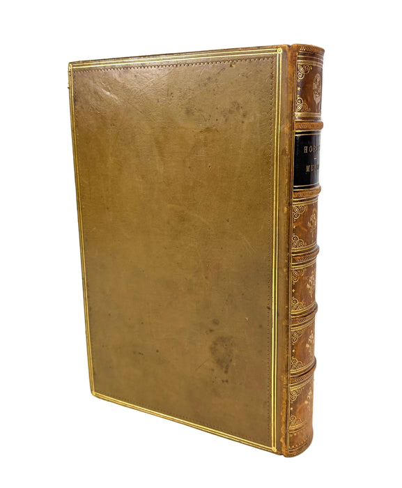 Q. Horatii Flacci Opera Illustrated from Antique Gems by C.W. King, Text by H.A.J. Munro, 1869. Prize binding attested by G. G. Ramsay