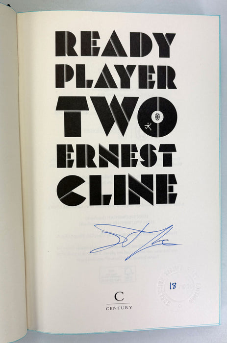 Ready Player One & Ready Player Two, Ernest Cline, numbered limited first editions, 2020, Signed