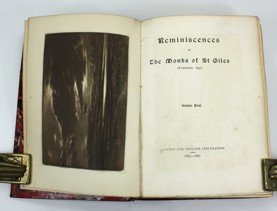 Reminiscences of The Monks of St Giles, Printed for Private Circulation, 1883-1891