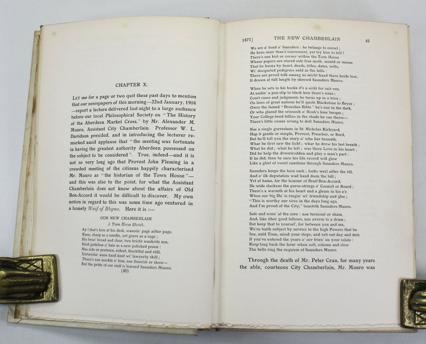 Reporting Reminiscences, William Carnie, Subscribers edition, Author inscribed, Aberdeen University Press, 1902