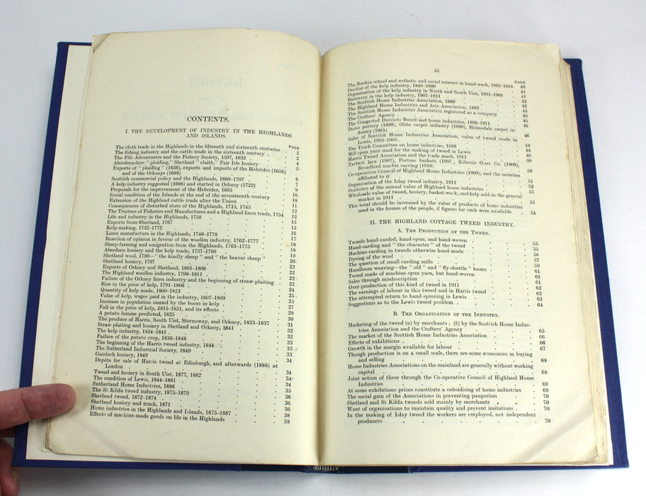 Report to the Board of Agriculture on Home Industries in the Highlands and Islands, 1914