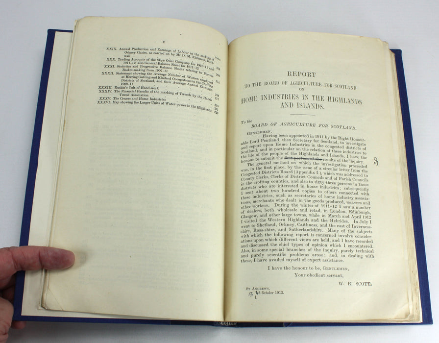 Report to the Board of Agriculture on Home Industries in the Highlands and Islands, 1914