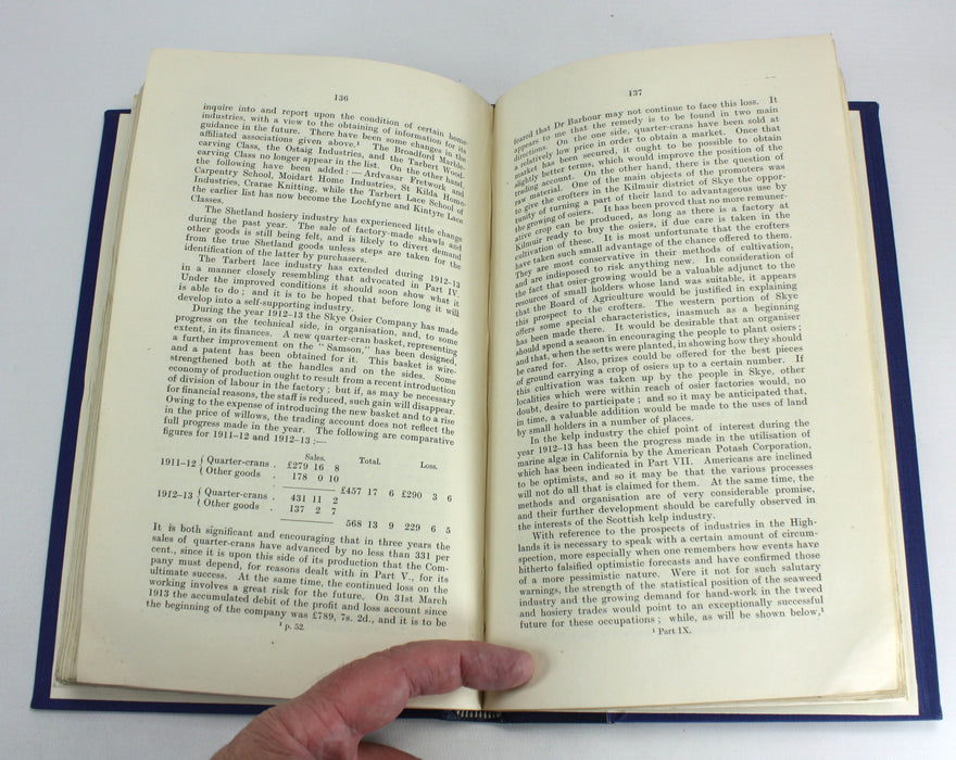 Report to the Board of Agriculture on Home Industries in the Highlands and Islands, 1914