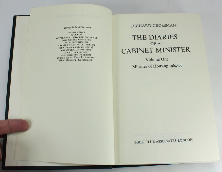 Richard Crossman; The Diaries of a Cabinet Minister, 2 Volumes, 1976-1977