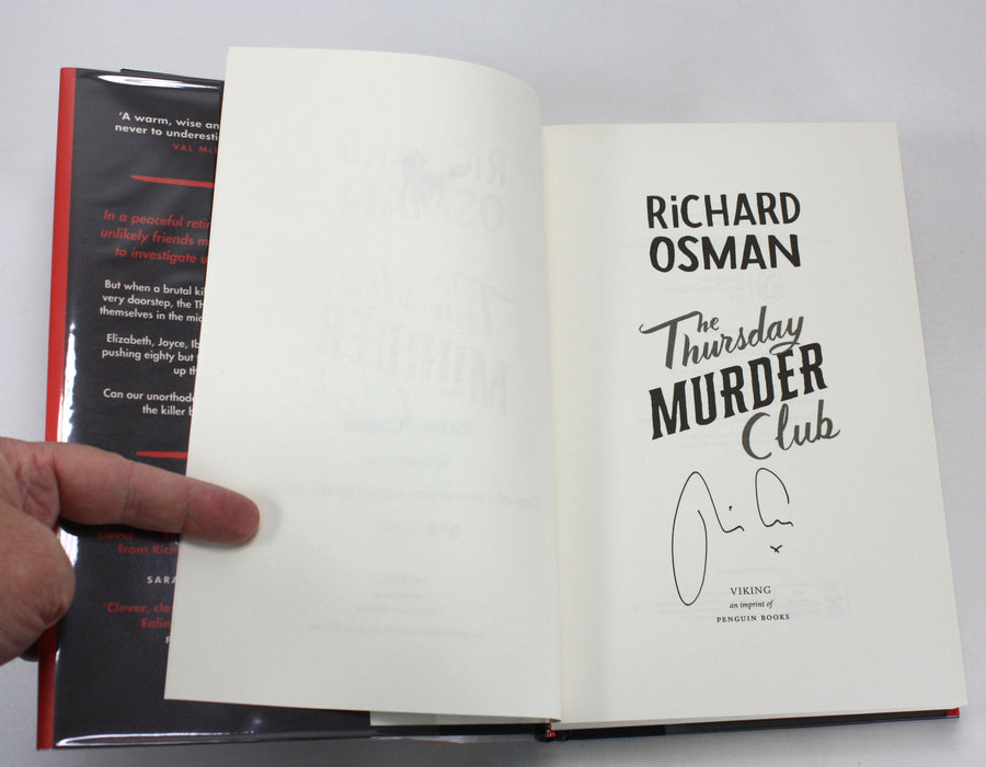 Richard Osman; Thursday Murder Club, Signed & Numbered Goldsboro matching Set of 3