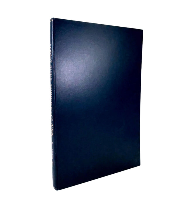 Robert Burns's Commonplace Book 1783-1785; Reproduced in Facsimile from the Poet's Manuscript with Transcript, Centaur Press, 1965